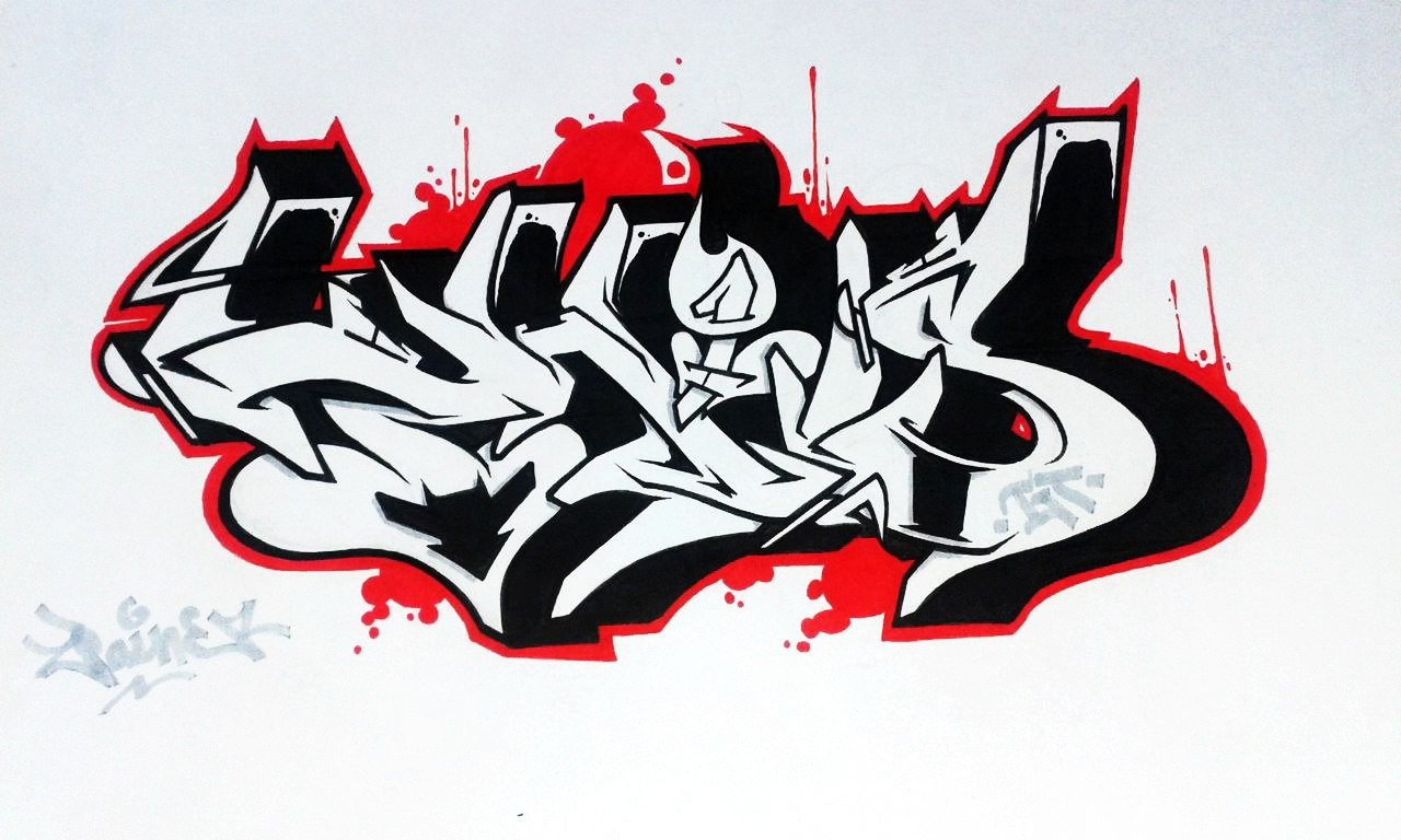 Graffiti Sketch - Photo by Paine - This