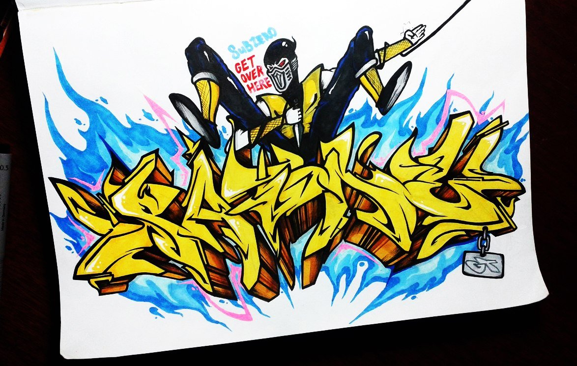 Graffiti Sketch - Photo by Paine - MK, Paine