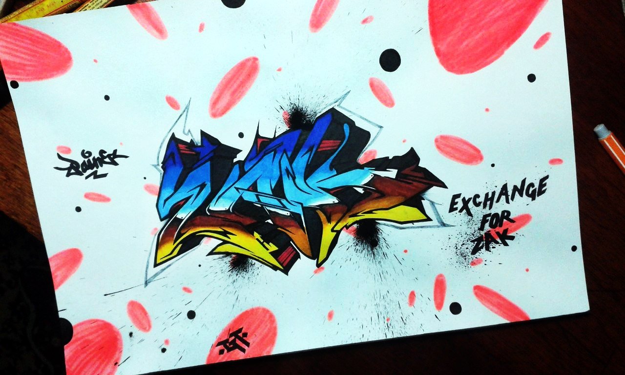 Graffiti Sketch - Photo by Paine - Exchange, for, Zak