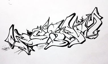 Graffiti Sketch - Photo by Paine
