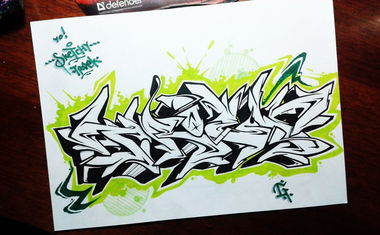 Graffiti Sketch - Photo by Paine