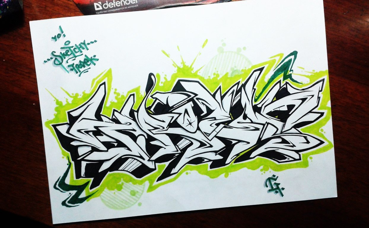Graffiti Sketch - Photo by Paine