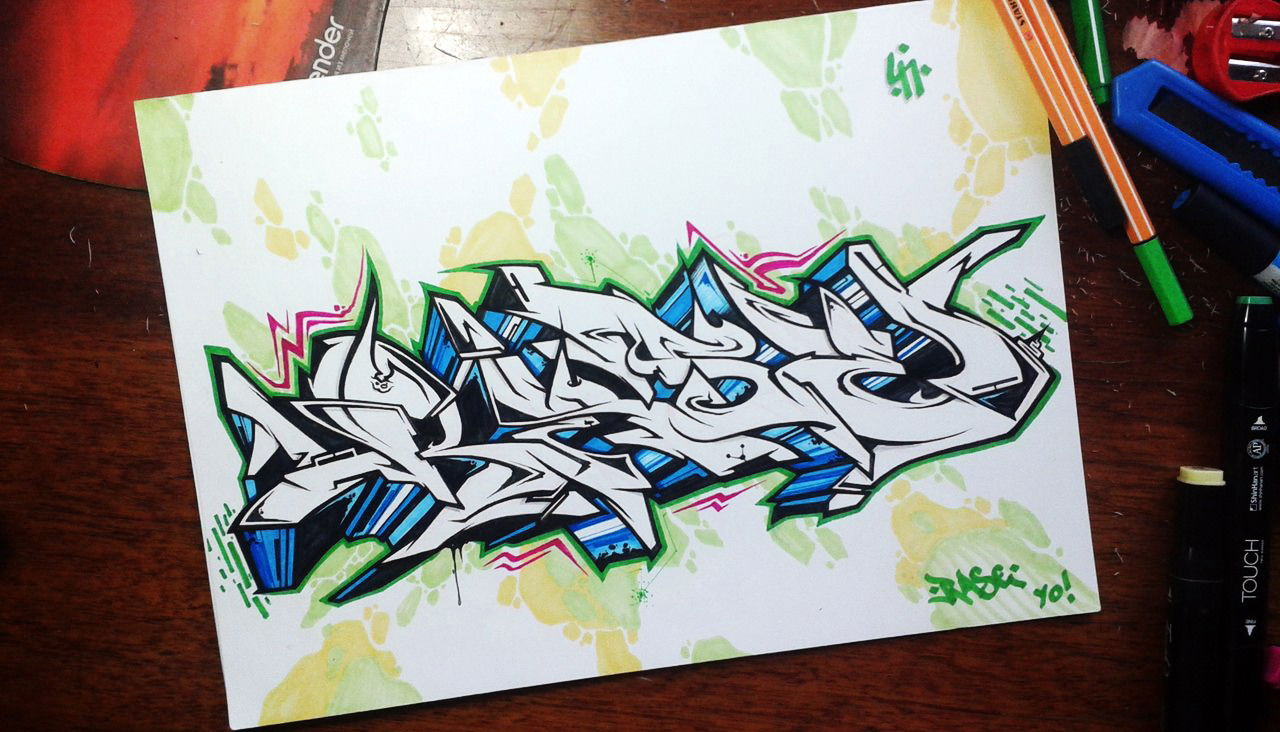 Graffiti Sketch - Photo by Paine - paine, rase, exchange
