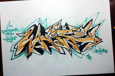 Graffiti Sketch - Photo by Paine