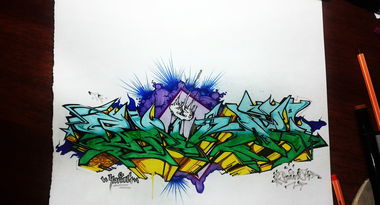Graffiti Sketch - Photo by Paine - paine, graffiti, russia (2015)