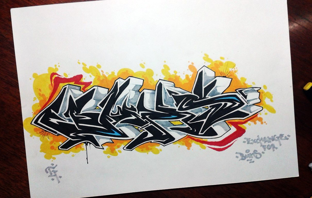 Graffiti Sketch - Photo by Paine