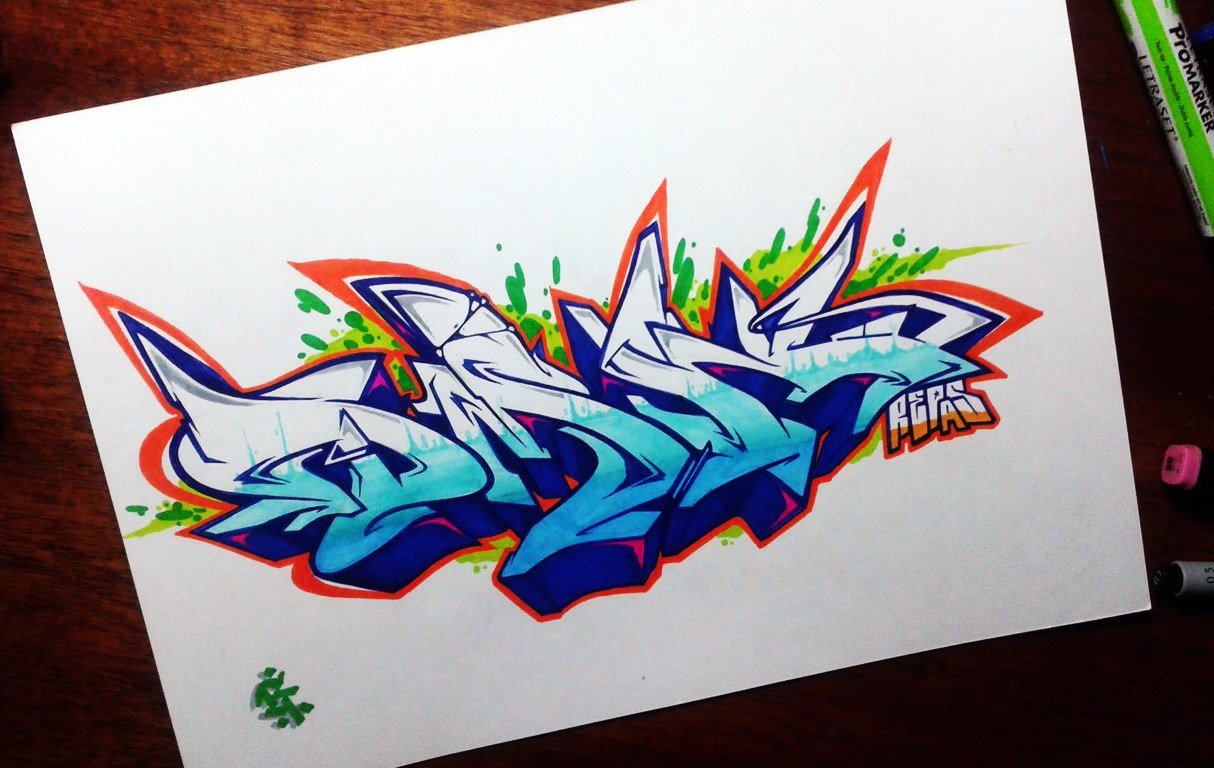 Graffiti Sketch - Photo by Paine