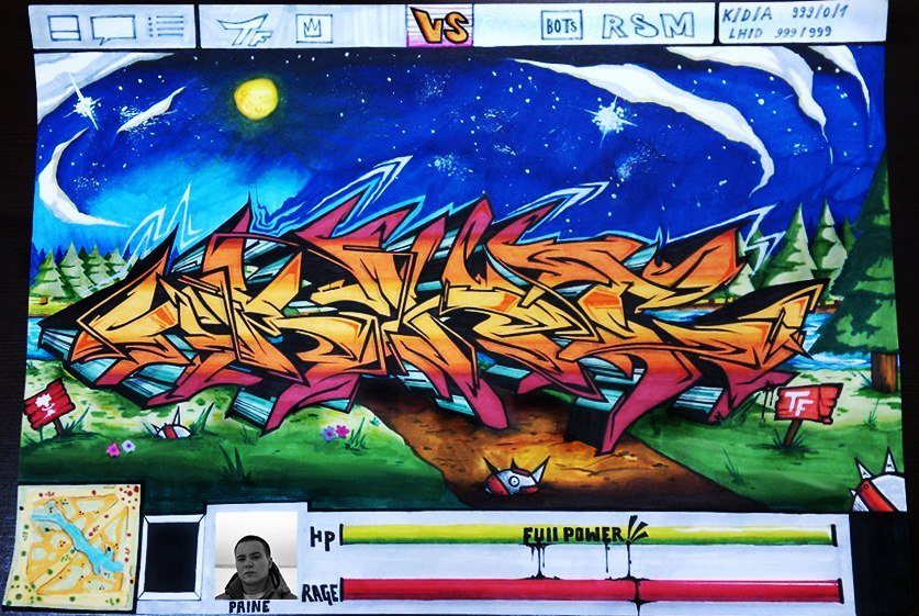 Graffiti Sketch - Photo by Paine - Paine, Style, Wildstyle (2015)