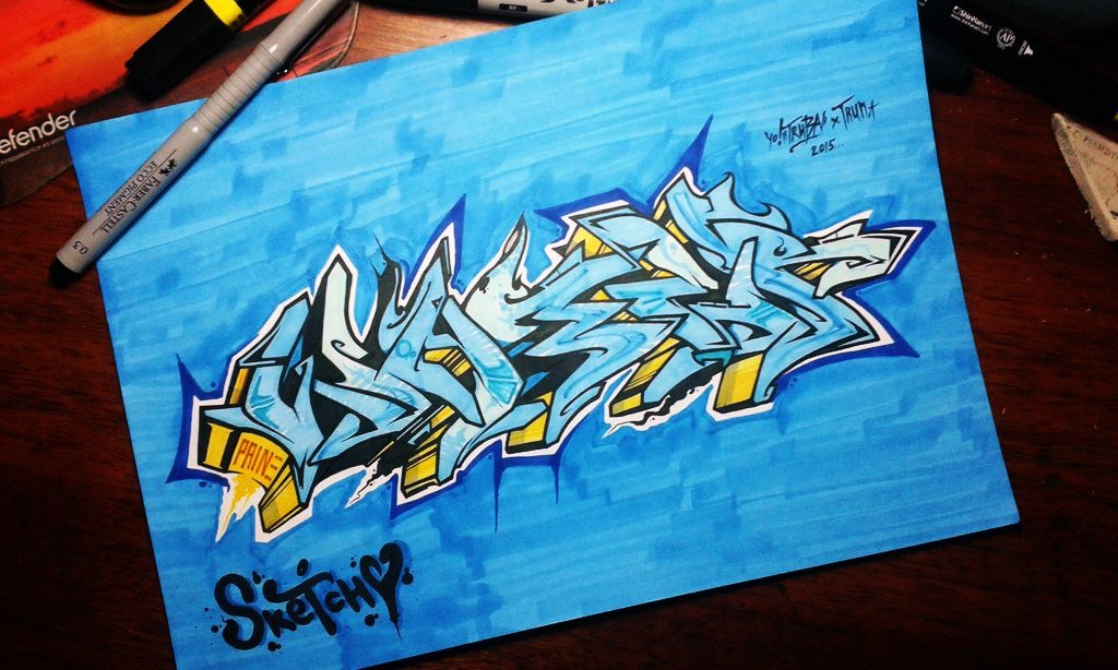 Graffiti Sketch - Photo by Paine