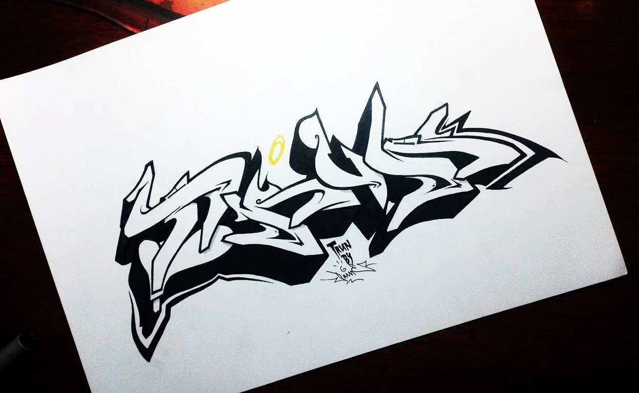 Graffiti Sketch - Photo by Paine