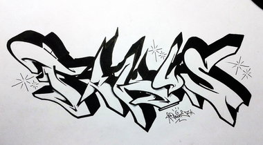 Graffiti Sketch - Photo by Paine