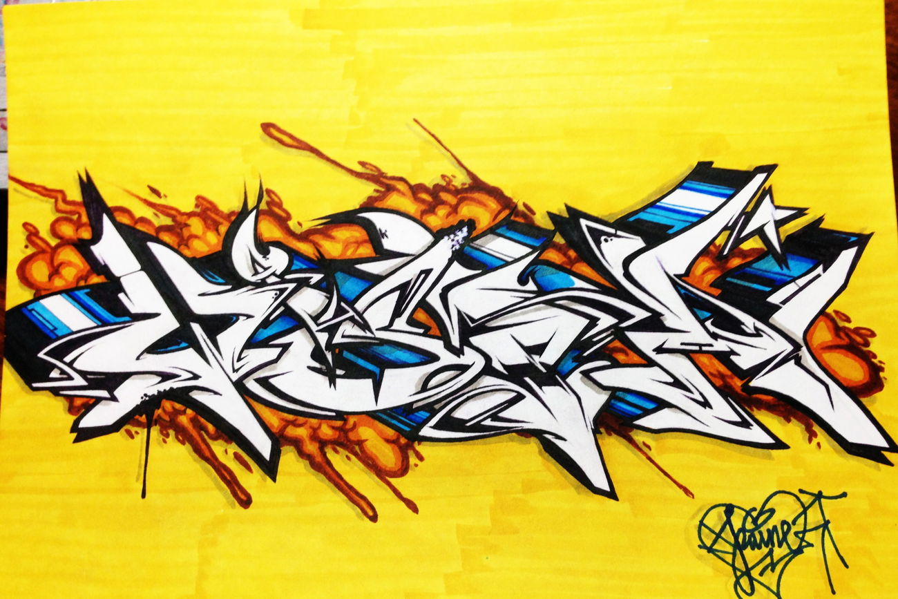 Graffiti Sketch - Photo by Paine - graffiti, wispa, paine (2015)
