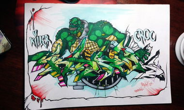 Graffiti Sketch - Photo by Paine