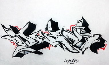 Graffiti Sketch - Photo by Paine (2015)