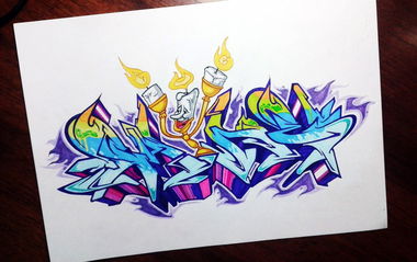 Graffiti Sketch - Photo by Paine