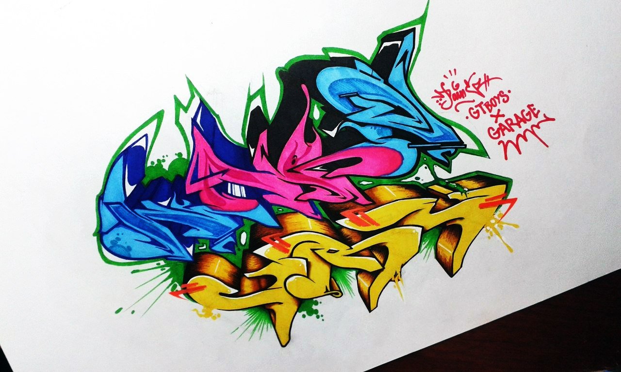 Graffiti Sketch - Photo by Paine
