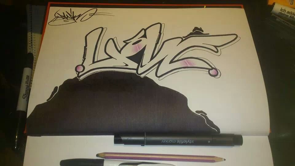 Graffiti Sketch - Photo by Panik47 - panik, 47, love (2014)
