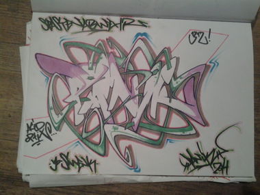 Graffiti Sketch - Photo by Panik47 - panik47, ostfriesland, paranoia (2014)