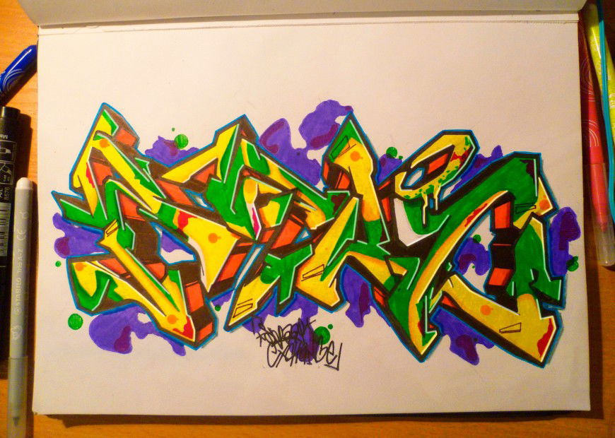 Graffiti Sketch - Photo by Pano