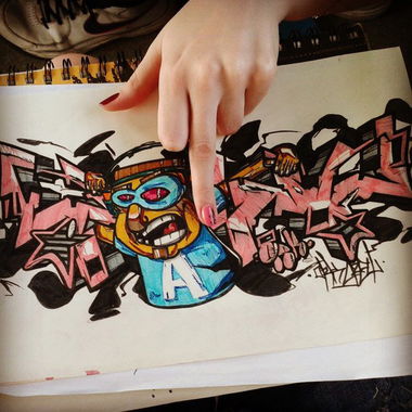 Graffiti Sketch - Photo by Pano