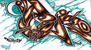 Graffiti Sketch - Photo by Pansizmir - pans, pedro (2013)