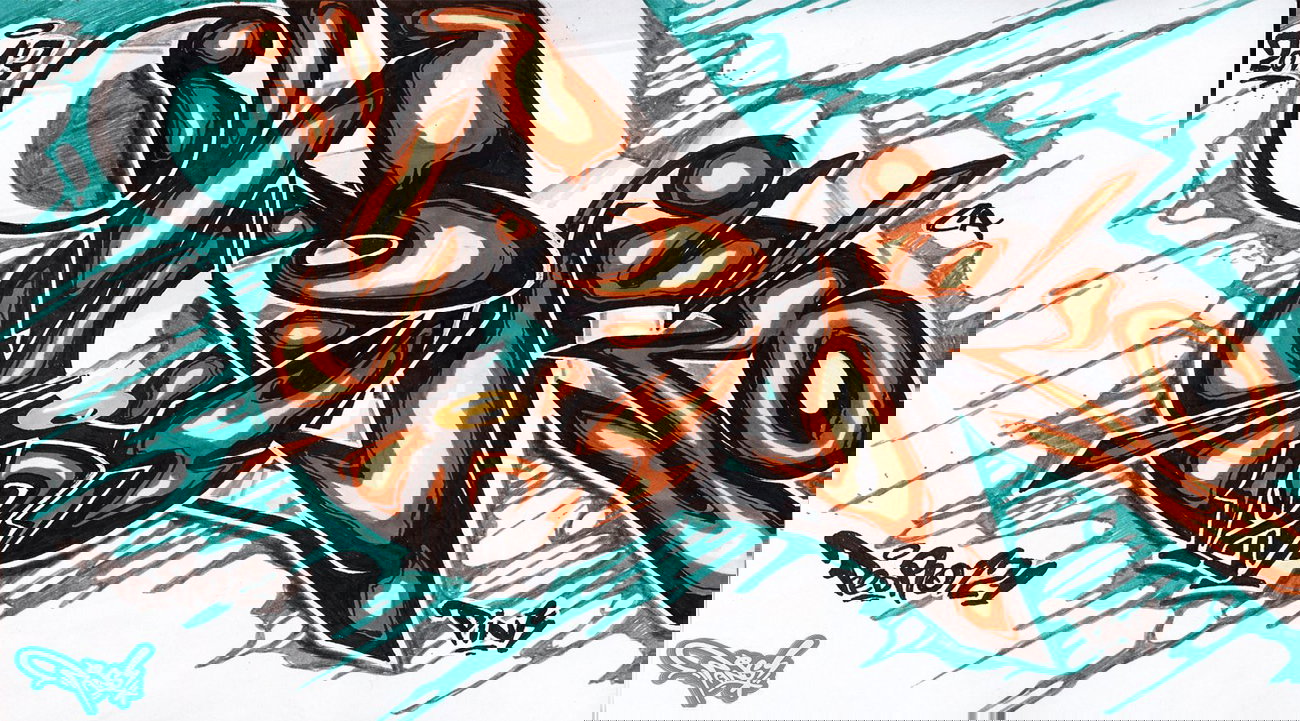 Graffiti Sketch - Photo by Pansizmir - pans, pedro (2013)