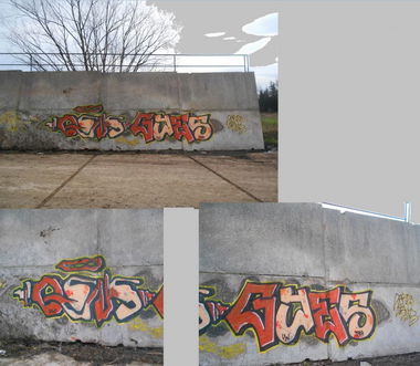 Graffiti Wall in Lená - Photo by Panxnotdead - qens, gyes, gios (2013)