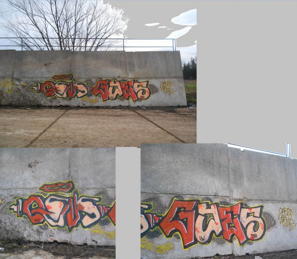 Graffiti Wall in Lená - Photo by Panxnotdead - qens, gyes, gios (2013)