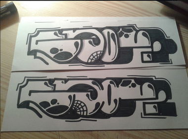 Graffiti Sketch - Photo by Panxnotdead - Toy, gios, gay (2014)