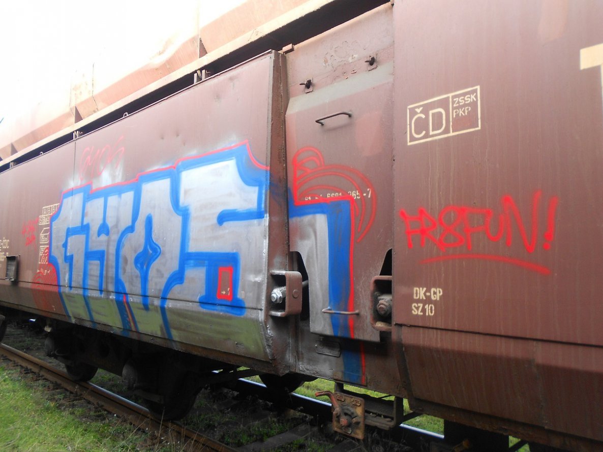 Graffiti Train - Photo by Panxnotdead - Freight, czech, gios (2013)