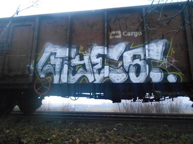 Graffiti Train in Okres Vsetín - Photo by Panxnotdead - Freight, gios, train (2014)
