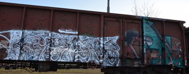 Graffiti Train - Photo by Panxnotdead - czech, gyes, epiks (2015)