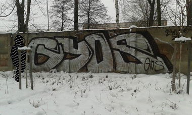 Graffiti Wall in Okres Vsetín - Photo by Panxnotdead - Gios, gyos, czech (2015)