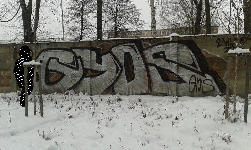 Graffiti Wall in Okres Vsetín - Photo by Panxnotdead - Gios, gyos, czech (2015)