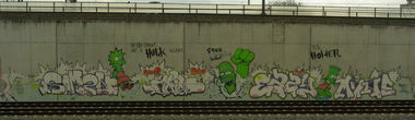 Graffiti Wall in München - Photo by Parasit - München, S1, S2 (2007)