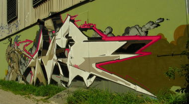 Graffiti Wall in München - Photo by Parasit - Opus, Kultfabrik, München (2012)