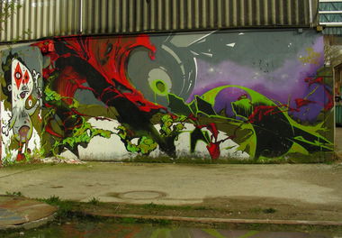 Graffiti Wall in München - Photo by Parasit - Acid, 79, Acid (2011)