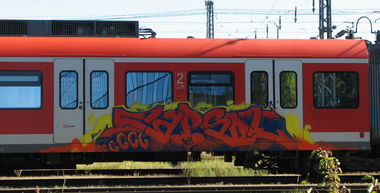 Graffiti Train in München - Photo by Parasit - Capsol, München, Munich (2011)