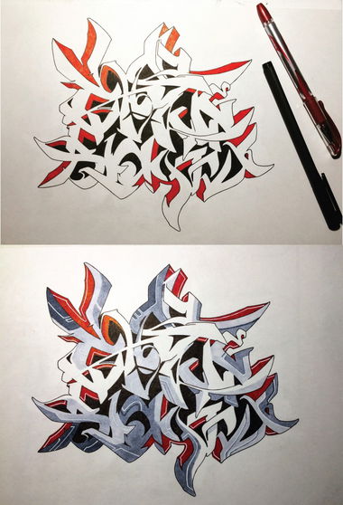 Graffiti Sketch - Photo by Paschik - paschik91