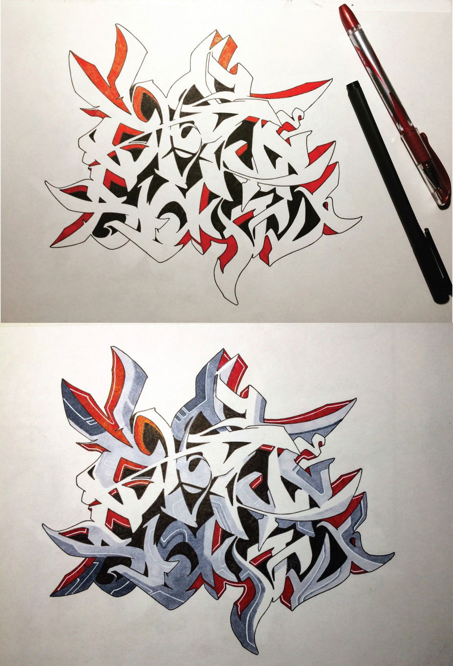 Graffiti Sketch - Photo by Paschik - paschik91