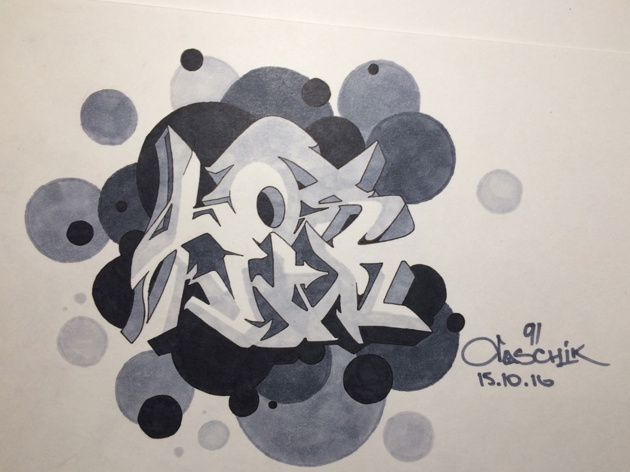 Graffiti Sketch - Photo by Paschik - paschik91