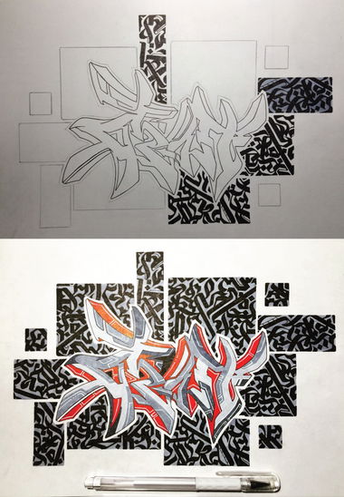 Graffiti Sketch - Photo by Paschik - paschik91