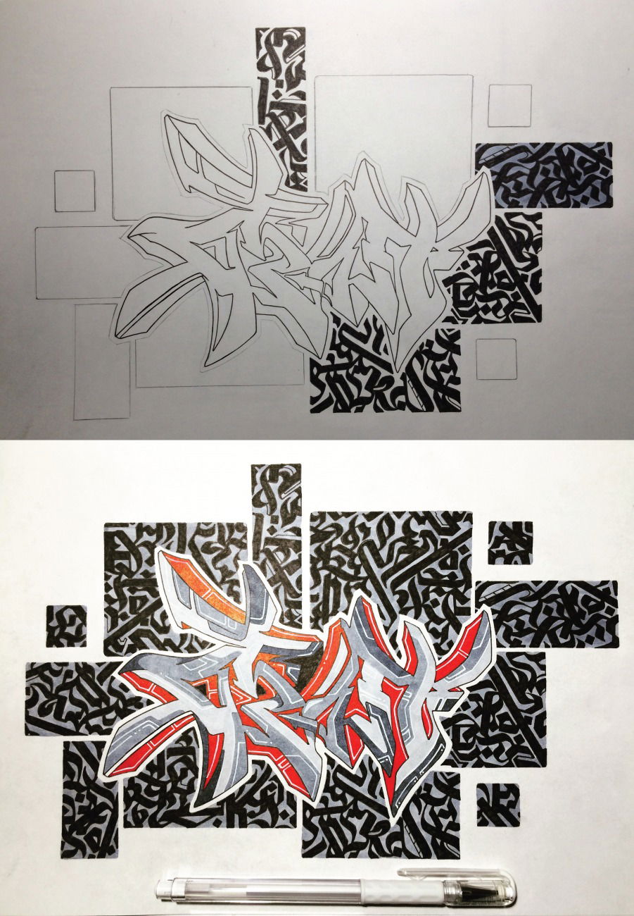Graffiti Sketch - Photo by Paschik - paschik91