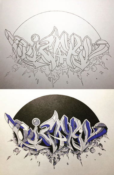 Graffiti Sketch - Photo by Paschik - paschik91