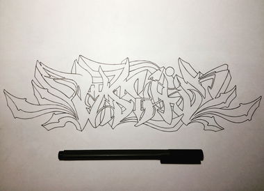 Graffiti Sketch - Photo by Paschik - paschik91