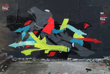 Graffiti Wall in Berlin - Photo by Paw (2015)