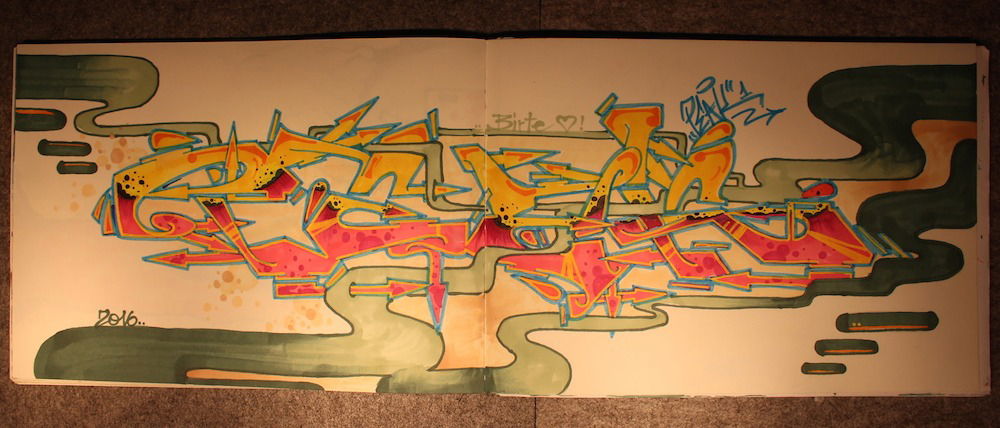 Graffiti Sketch - Photo by Peak1 - peak (2016)