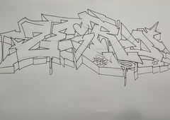 Graffiti Sketch - Photo by Pegelz