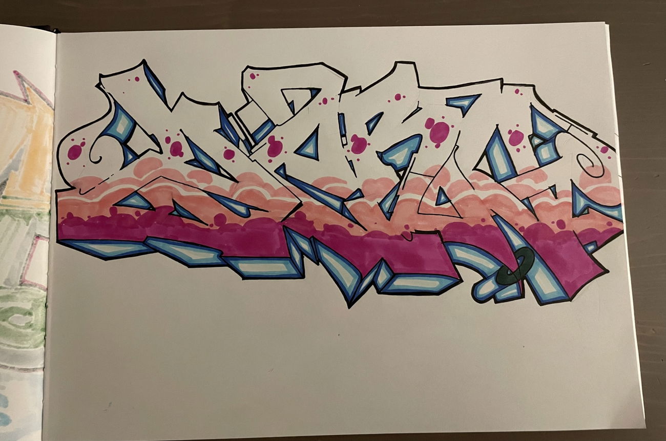 Graffiti Sketch - Photo by Pegelz