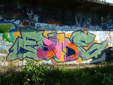 Graffiti Wall in Bratislava - Photo by PeknyFame - fame, presskam, trainline